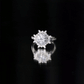 Certified Round Moissanite Halo Engagement Ring for Her