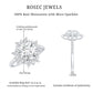 Certified Round Moissanite Halo Engagement Ring for Her
