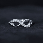 Certified Prong Set Diamond Infinity Promise Ring