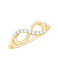 Certified Prong Set Diamond Infinity Promise Ring