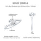 Certified Real Diamond Promise Ring with Bypass Shank