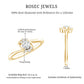 Certified Real Diamond Promise Ring with Bypass Shank
