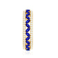 Marquise Lab Created Blue Sapphire and Diamond Wedding Band Ring