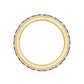 Marquise Lab Created Blue Sapphire and Diamond Wedding Band Ring
