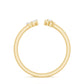 Anillo de Promesa de Corazón de Diamante Auténtico Certificado Estilo Brazalete