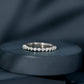Natural Diamond Half Eternity Stackable Ring