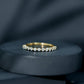Natural Diamond Half Eternity Stackable Ring