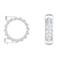 Certified Moissanite Eternity Wedding Band for Women