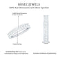 Certified Moissanite Eternity Ring in Channel Setting