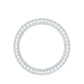 Certified Moissanite Eternity Ring in Channel Setting