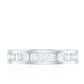 Certified Moissanite Eternity Ring in Channel Setting