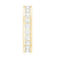 Certified Moissanite Eternity Ring in Channel Setting