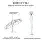 Certified Moissanite 3 Stone Proposal Ring For Her