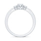 Certified Moissanite 3 Stone Proposal Ring For Her