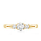 Certified Moissanite 3 Stone Proposal Ring For Her