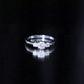 Certified Moissanite 3 Stone Engagement Ring
