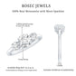 Certified Moissanite 3 Stone Engagement Ring