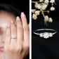 Certified Moissanite 3 Stone Engagement Ring