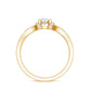Anillo de compromiso de moissanita estilo vintage para mujer