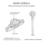 Round Cut Moissanite Antique Engagement Ring