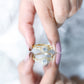 Round Cut Moissanite Antique Engagement Ring
