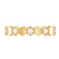 Certified Diamond Geometric Band Ring