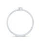 Natural Diamond Dainty Promise Ring in Bezel Setting