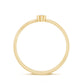 Natural Diamond Dainty Promise Ring in Bezel Setting