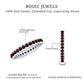 Certified Natural Garnet Eternity Ring in Channel Setting