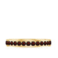 Certified Natural Garnet Eternity Ring in Channel Setting