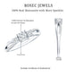 Princess Cut Moissanite Three Stone Engagement Ring