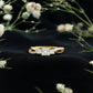 Princess Cut Moissanite Three Stone Engagement Ring