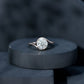 2 Carat Round Moissanite Bypass Engagement Ring