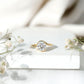 2 Carat Round Moissanite Bypass Engagement Ring