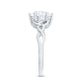 2 Carat Round Cut Moissanite Celtic Design Engagement Ring
