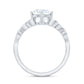 2 Carat Round Cut Moissanite Celtic Design Engagement Ring
