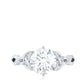 2 Carat Round Cut Moissanite Celtic Design Engagement Ring