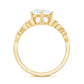2 Carat Round Cut Moissanite Celtic Design Engagement Ring
