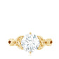 2 Carat Round Cut Moissanite Celtic Design Engagement Ring