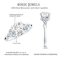 Round Moissanite Solitaire Engagement Ring with Celtic Details