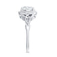 Brilliant Cut Moissanite Engagement Ring with Rope Frame