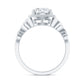 Brilliant Cut Moissanite Engagement Ring with Rope Frame