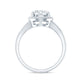 2 CT Round Moissanite Rope Band Engagement Ring