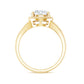2 CT Round Moissanite Rope Band Engagement Ring