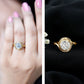 Certified Moissanite Bezel Set Engagement Ring with Crossover Shank