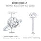 Brilliant Cut 2 Carat Moissanite Rope Band Engagement Ring