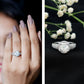 2 Carat Moissanite Round Cut Engagement Ring With Side Stones
