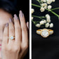 2 Carat Moissanite Round Cut Engagement Ring With Side Stones