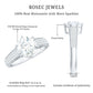 Certified Moissanite Side Stone Engagement Ring for Women