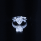 Certified Solitaire Moissanite Heart Engagement Ring For Women